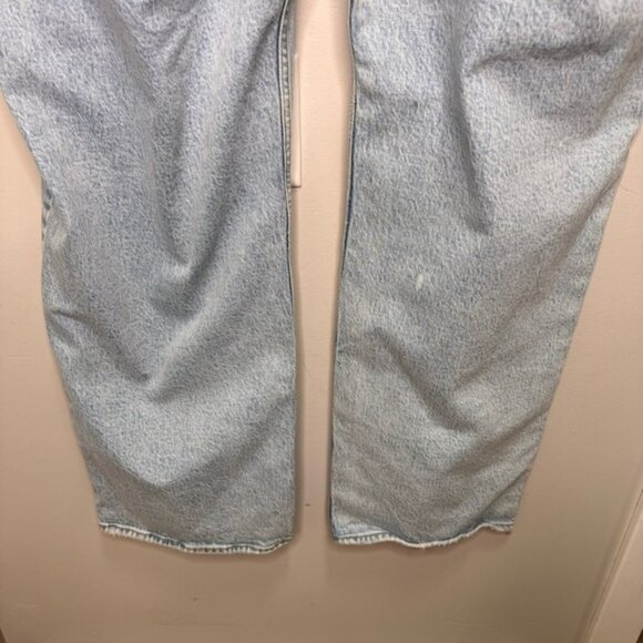 Abercrombie Fitch Curve Love Criss Cross 90s Relaxed Jean High Rise Size 24 - Picture 9 of 16
